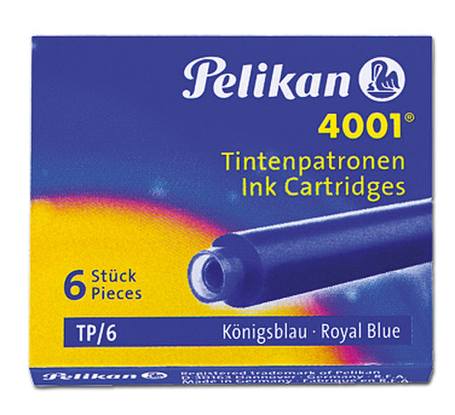 Pelikan TP/6 Blue 6pc(s) pen refill