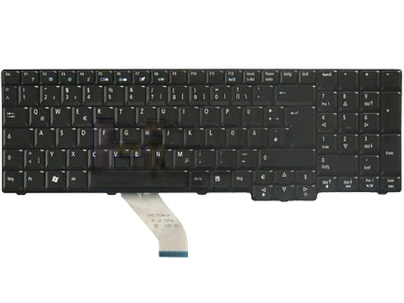 Acer KB.INT00.319 QWERTZ Немецкий Черный клавиатура
