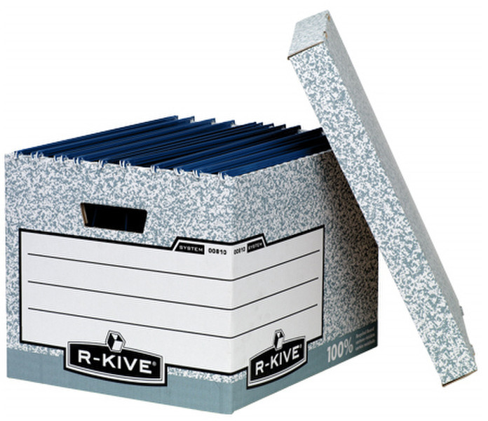 Fellowes R-Kive System Standard Storage Box Серый файловая коробка/архивный органайзер