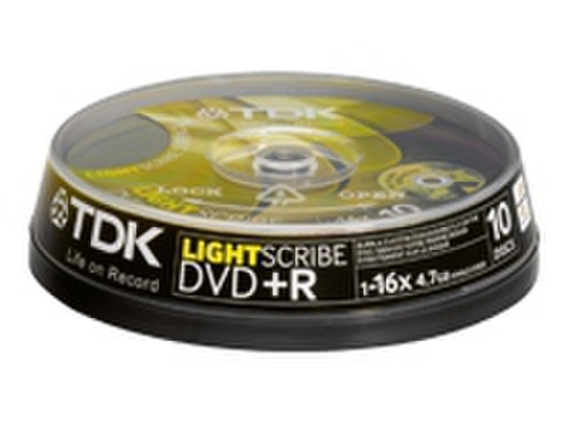 TDK T19925 4.7ГБ DVD+R 10шт чистый DVD