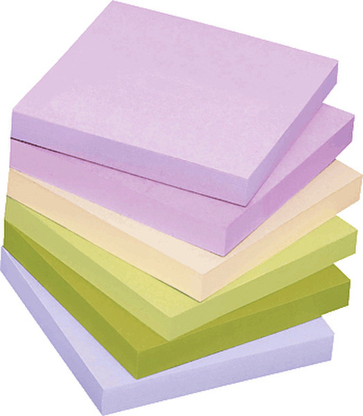 3M Post-it 76 x 76mm (100 x 12) Зеленый, Розовый, Пурпурный 12шт самоклеящийся ярлык