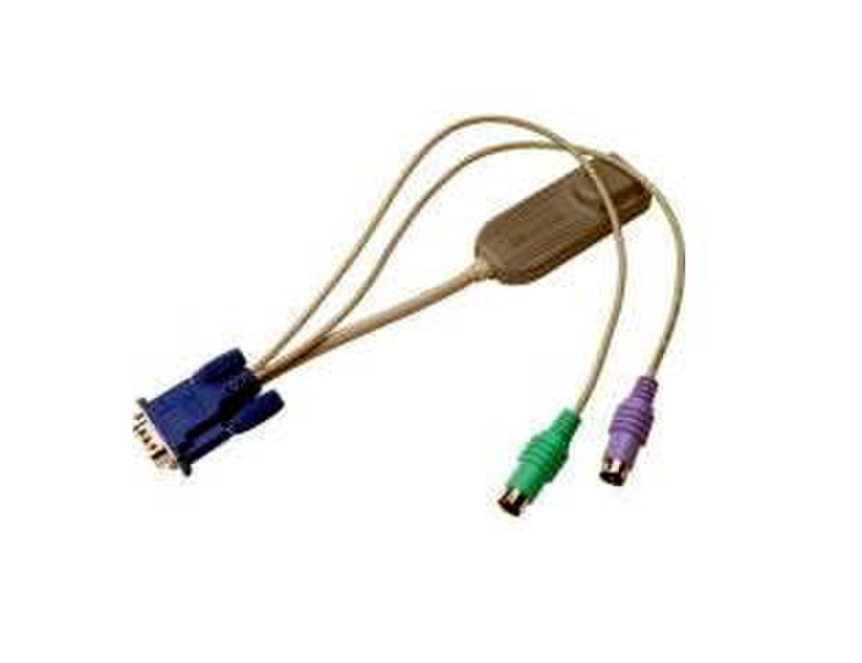 Raritan P2ZCIM-PS2 0.3м Разноцветный, Серый кабель клавиатуры / видео / мыши
