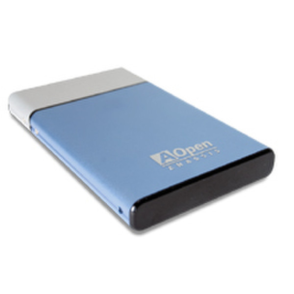 Aopen AME100B 2.5Zoll USB Blau, Silber Speichergehäuse