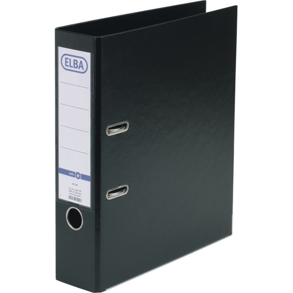 Elba Smart PP/PP, 80 mm Polypropylene (PP) Black folder