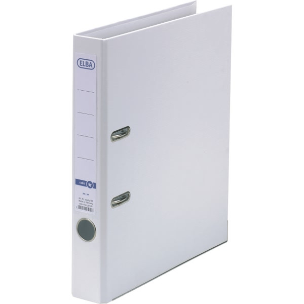 Elba Smart PP/PP, 50 mm Polypropylene (PP) White folder