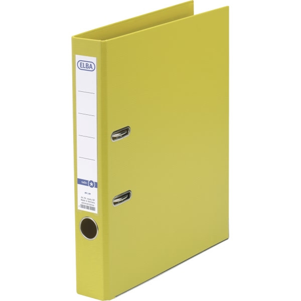 Elba Smart PP/PP, 50 mm Polypropylene (PP) Yellow folder
