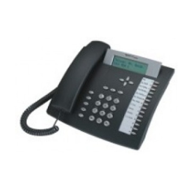 Tiptel Yealink 83 System UP0 (D) Kabelgebundenes Mobilteil Schwarz IP-Telefon