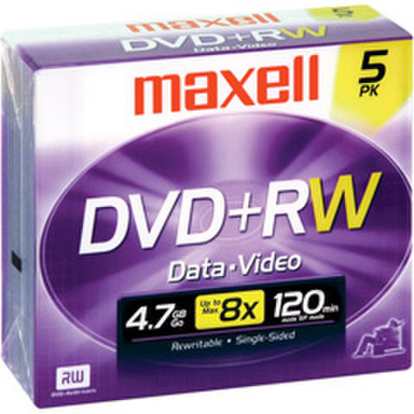 Maxell 511715 4.7GB DVD+RW 5pc(s) blank DVD