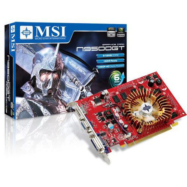 MSI N9500GT-MD512-OC/D2 GeForce 9500 GT GDDR2