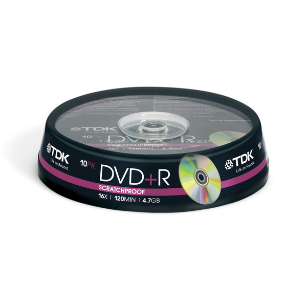 TDK 10 x DVD+R 4.7GB 4.7GB DVD+R 10Stück(e)