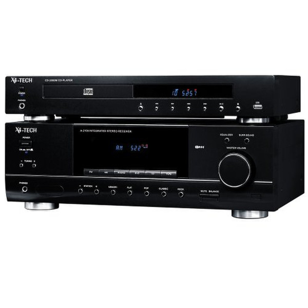 X4-TECH HiFi-Sound-System 2000U 4.1канала Черный AV ресивер