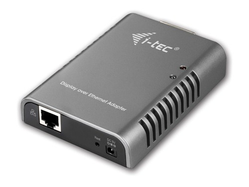 iTEC LAN2DVI RJ-45 DVI-I Black cable interface/gender adapter
