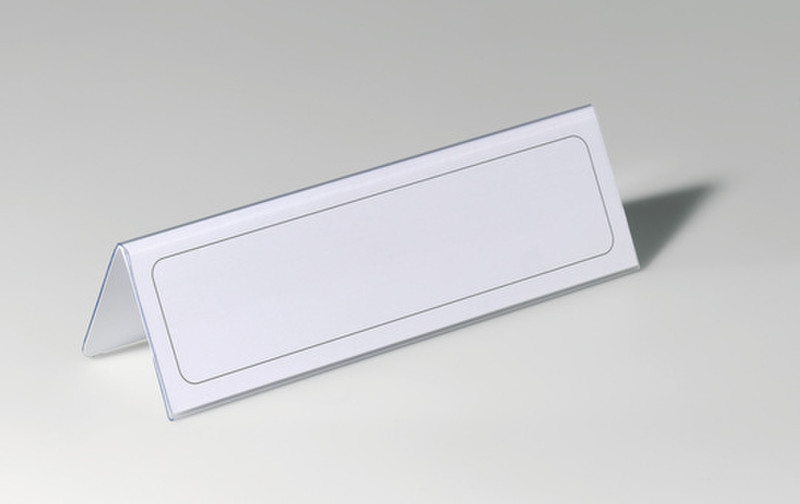 Durable 8052-19 Transparent non-metallic nameplate
