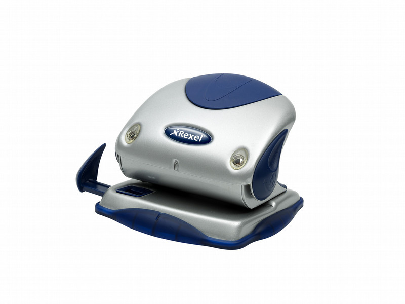 Rexel Precision 215 2 Hole Punch Silver/Blue