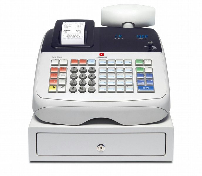 Olivetti ECR 6800 Термоперенос 400PLUs VFD cash register
