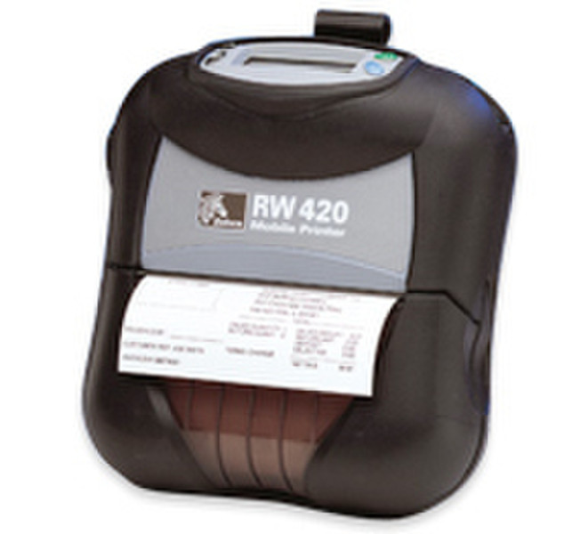 Zebra RW 420 Прямая термопечать 203 x 203dpi Черный устройство печати этикеток/СD-дисков