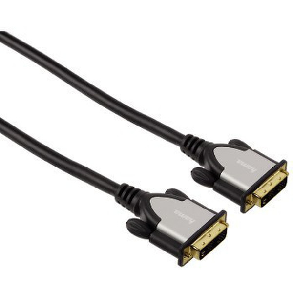 Hama 00054531 1.8m DVI-D DVI-D Black DVI cable