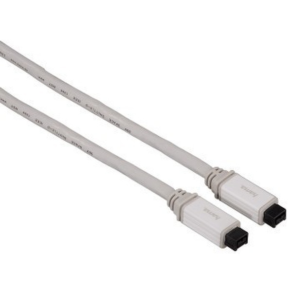 Hama 00053210 1.5м 9-p 9-p Белый FireWire кабель