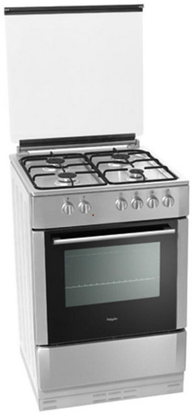 Pelgrim PF6120RVS Freestanding Gas hob A Stainless steel cooker