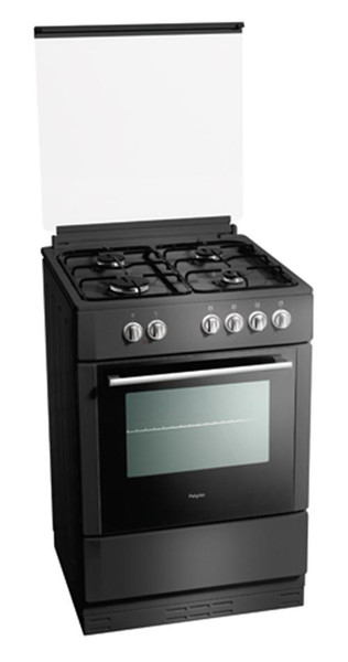 Pelgrim PF6120ZWA Freistehend Combi hob A Schwarz Küchenherd