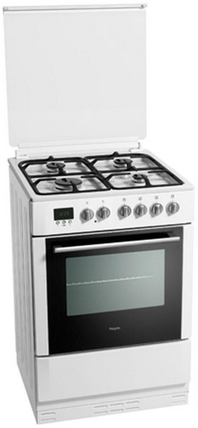 Pelgrim PF6139WIT Freestanding Gas hob A White cooker