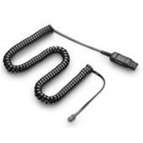 Plantronics A10-11 QD – QD Черный телефонный кабель