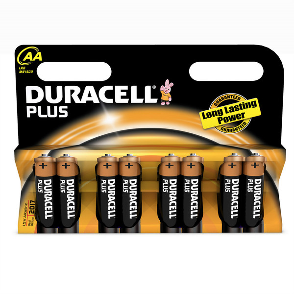 Duracell AA Plus Щелочной 1.5В батарейки