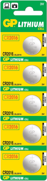 GP Batteries Lithium Cell CR2016 Литиевая 3В батарейки
