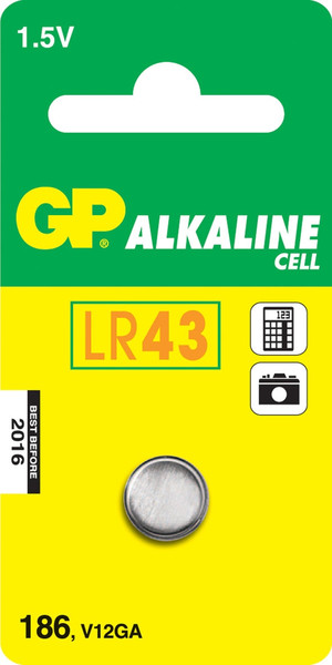 GP Batteries Alkaline Cell 186 Щелочной 1.5В батарейки