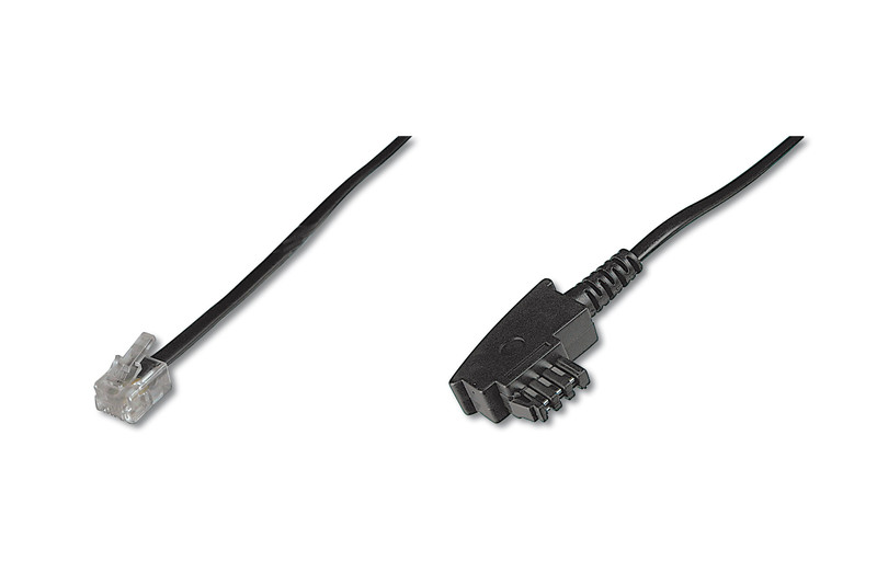 ASSMANN Electronic AK TAE-F06 6m Black telephony cable