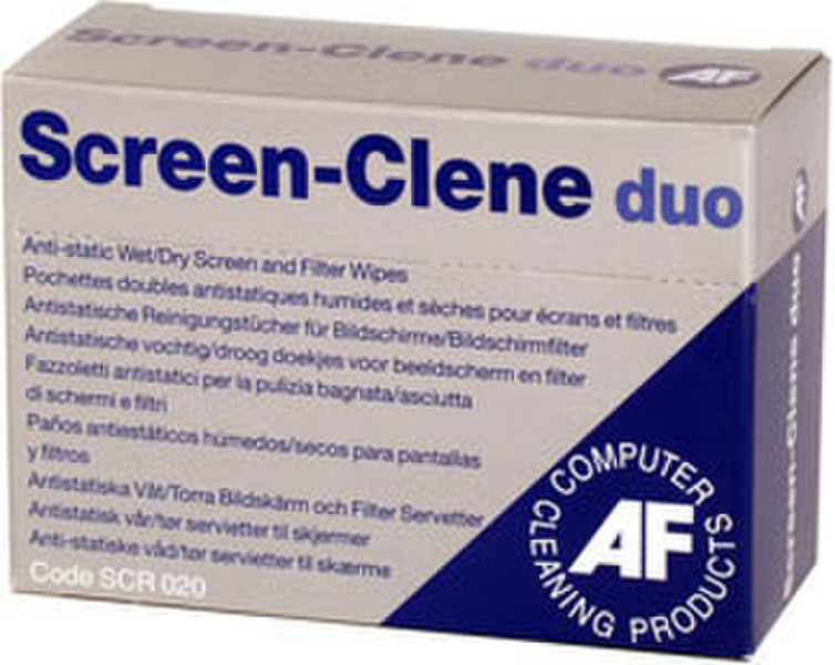 AF Screen-Clene Duo disinfecting wipes