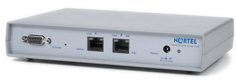 Nortel WLAN Security Switch 2350 Unmanaged Power over Ethernet (PoE) Grey