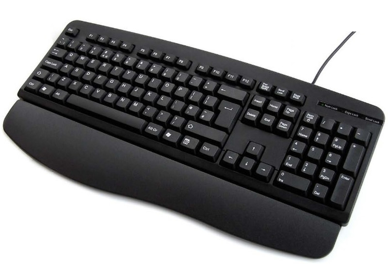 Hypertec KYBAC201R-PS2BLK PS/2 QWERTY Черный клавиатура