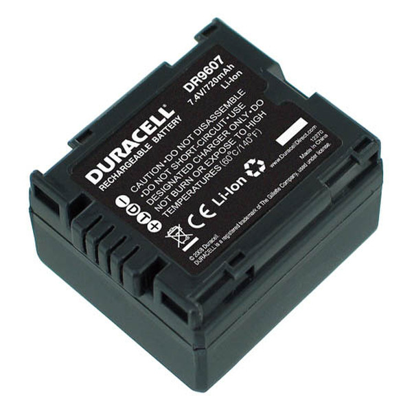Duracell Camcorder Battery 7.4v 720mAh Lithium-Ion (Li-Ion) 720mAh 7.4V rechargeable battery