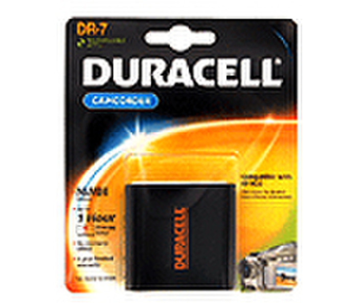 Duracell Camcorder Battery 3.6v 2500mAh Nickel-Metal Hydride (NiMH) 2500mAh 3.6V rechargeable battery