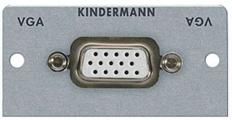 Kindermann 7444000601 VGA HD 15 Cеребряный кабельный разъем/переходник
