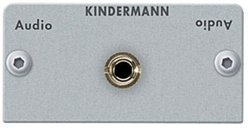 Kindermann 7444000511 Audio 3.5mm Audio 3.5mm Silber Kabelschnittstellen-/adapter