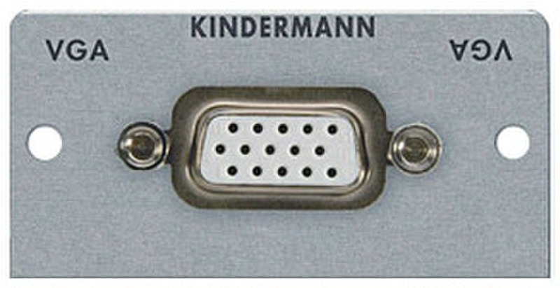 Kindermann 7444000501 VGA HD 15 VGA HD 15 Silver cable interface/gender adapter