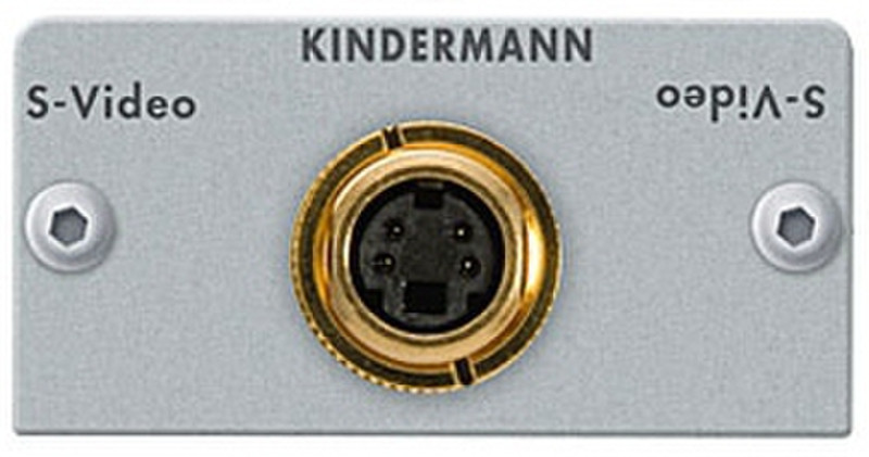 Kindermann 7444000536 S-Video 2 x BNC Cеребряный кабельный разъем/переходник