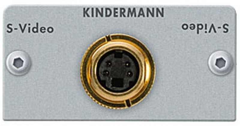 Kindermann 7444000404 S-Video 4 pin MiniDIN Silver cable interface/gender adapter