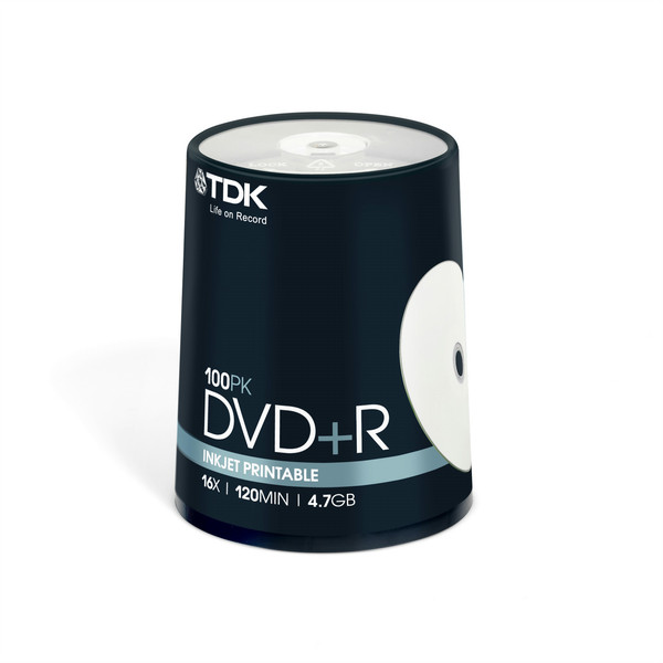 TDK 100 x DVD+R 4.7GB 4.7GB DVD+R 100Stück(e)
