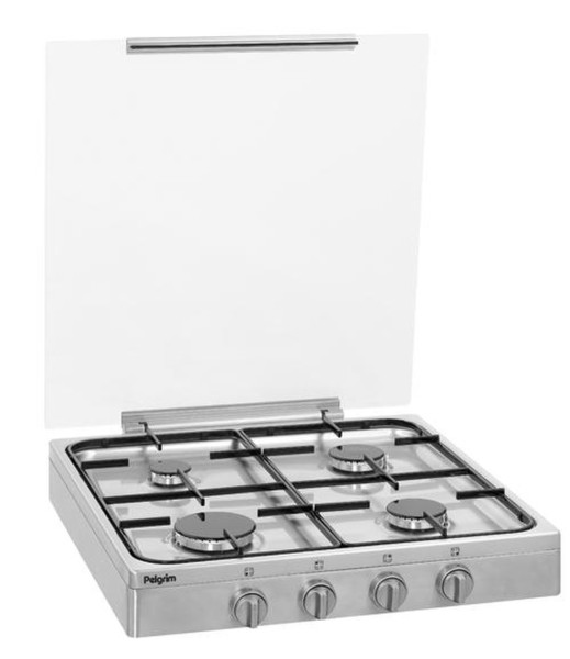 Pelgrim PK454RVS Tabletop Gas hob Stainless steel hob