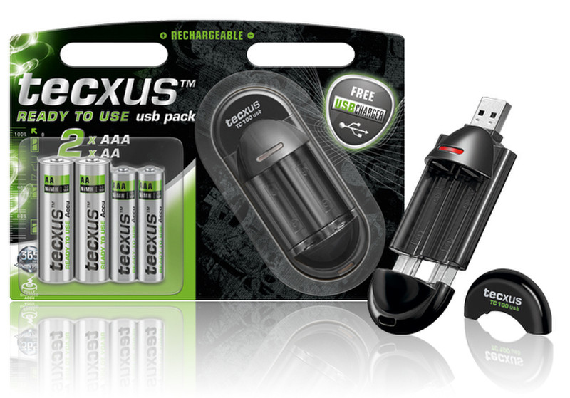 Tecxus TC 100 USB + 2xAA + 2xAAA