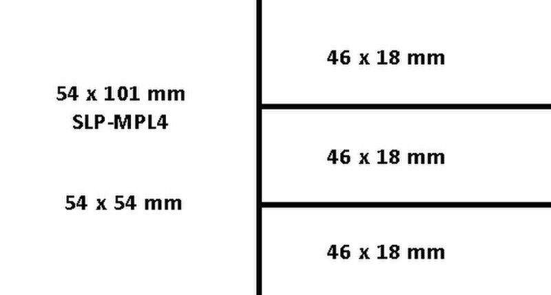 Seiko Instruments SLP-MPL4 220Stück(e) Weiß Nichtklebendes Etikett