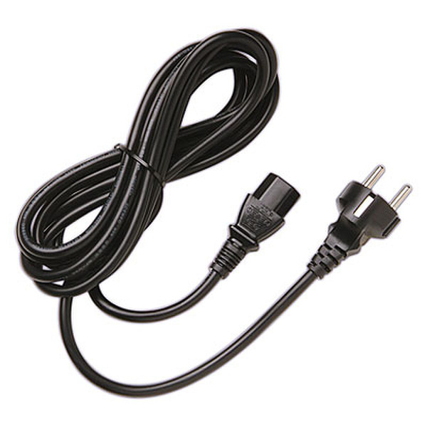 Juniper C13 - CEE 7/7 2.5m Power plug type E+F Black power cable