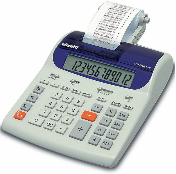 Olivetti Summa 120 Desktop Printing calculator White