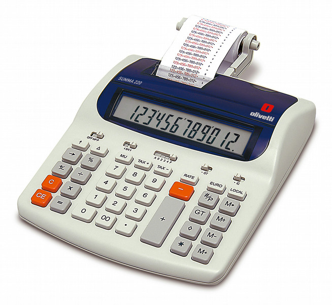 Olivetti Summa 220 Desktop Printing calculator White