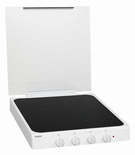 Pelgrim PK754WIT Tisch Electric hob Schwarz, Weiß Kochfeld