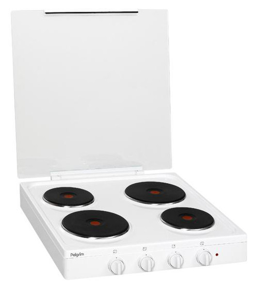 Pelgrim PK654WIT Tabletop Sealed plate White hob