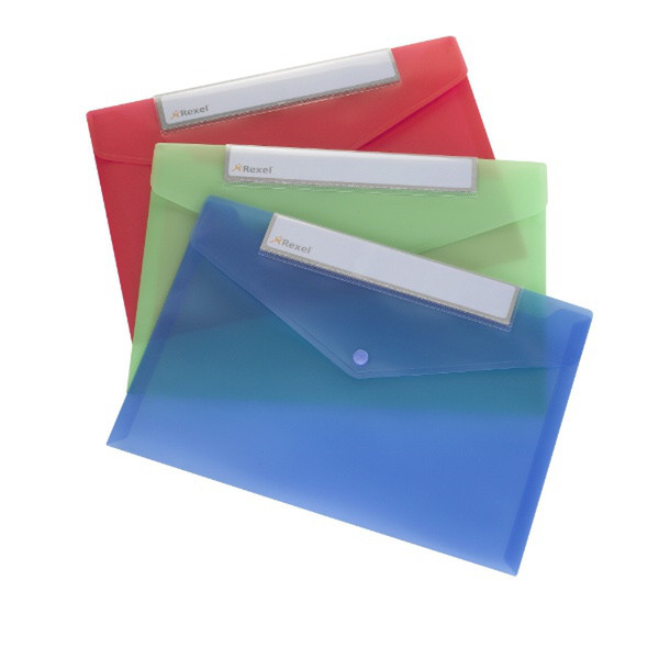 Rexel Active Popper Folder Assorted Polypropylene (PP) Multicolour folder